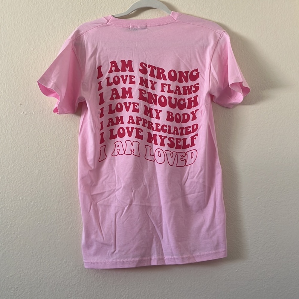 BOOHOO TALL I AM LOVED BACK GRAPHIC T-SHIRT
